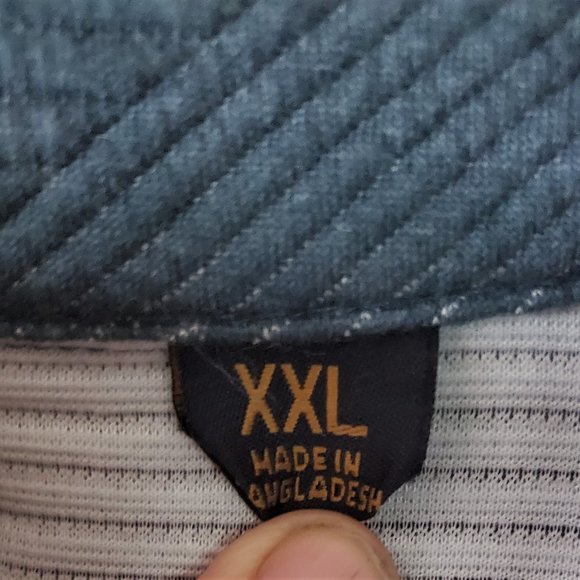 VTG 1946 Men's Pullover Sweatshirt Jacket 1/2 Zip Front Ribbed Texture Sporty - Picture 3 of 12